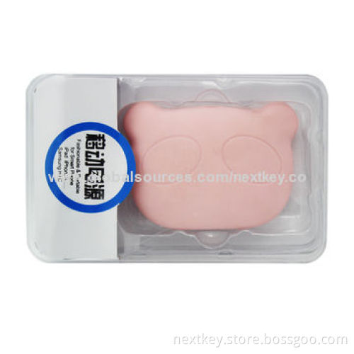 Private Model Power Station for iPhone, 4000mAh Capacity with Dual-USB, Sized 10*7*3.2cm